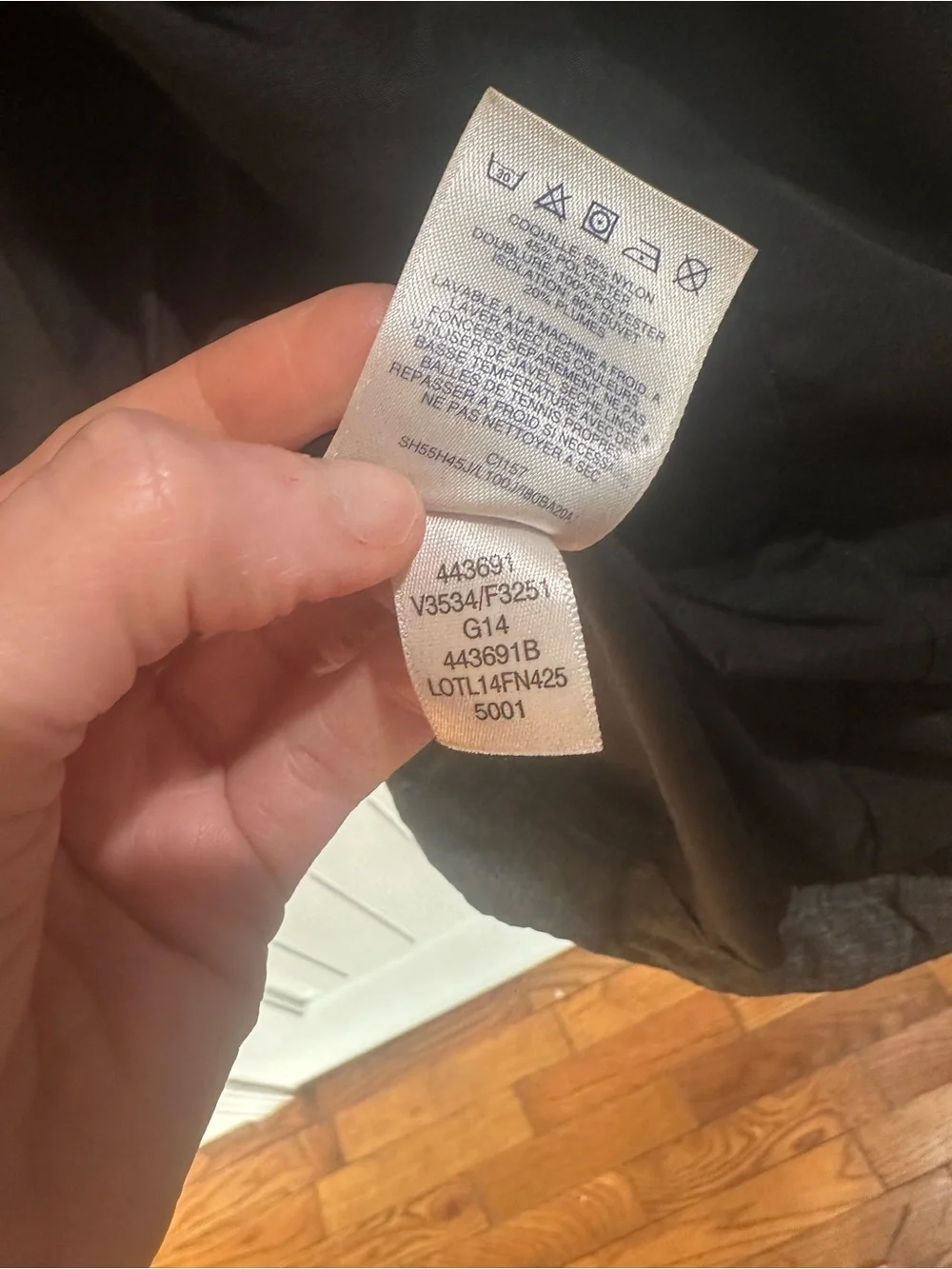Lands’ End Women’s Small Gray Down Puffer Parka Hooded Long Winter Coat